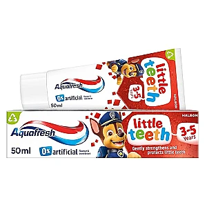Aquafresh Kids Fluoride Toothpaste, Little Teeth Toothpaste, For Ages 3-5, 75ml