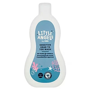 LITTLE ANGELS by ASDA Sensitive Head to Toe Wash Unscented 500ml