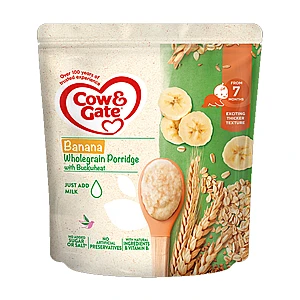 Cow And Gate Banana Wholegrain Porridge Baby Cereal From 7 Month 200G