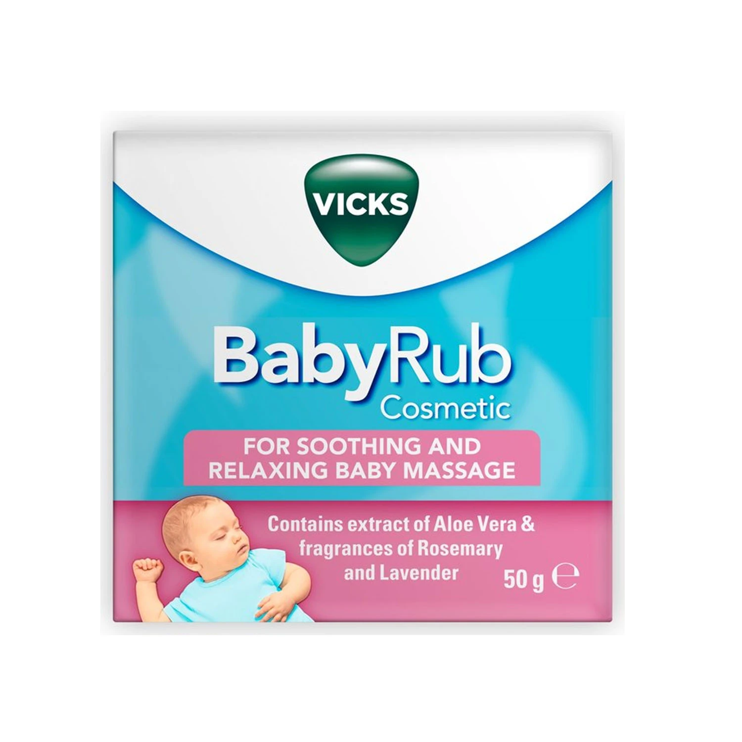 VICKS BabyRub Ointment for Soothing and Relaxing Baby Massage Jar 50g