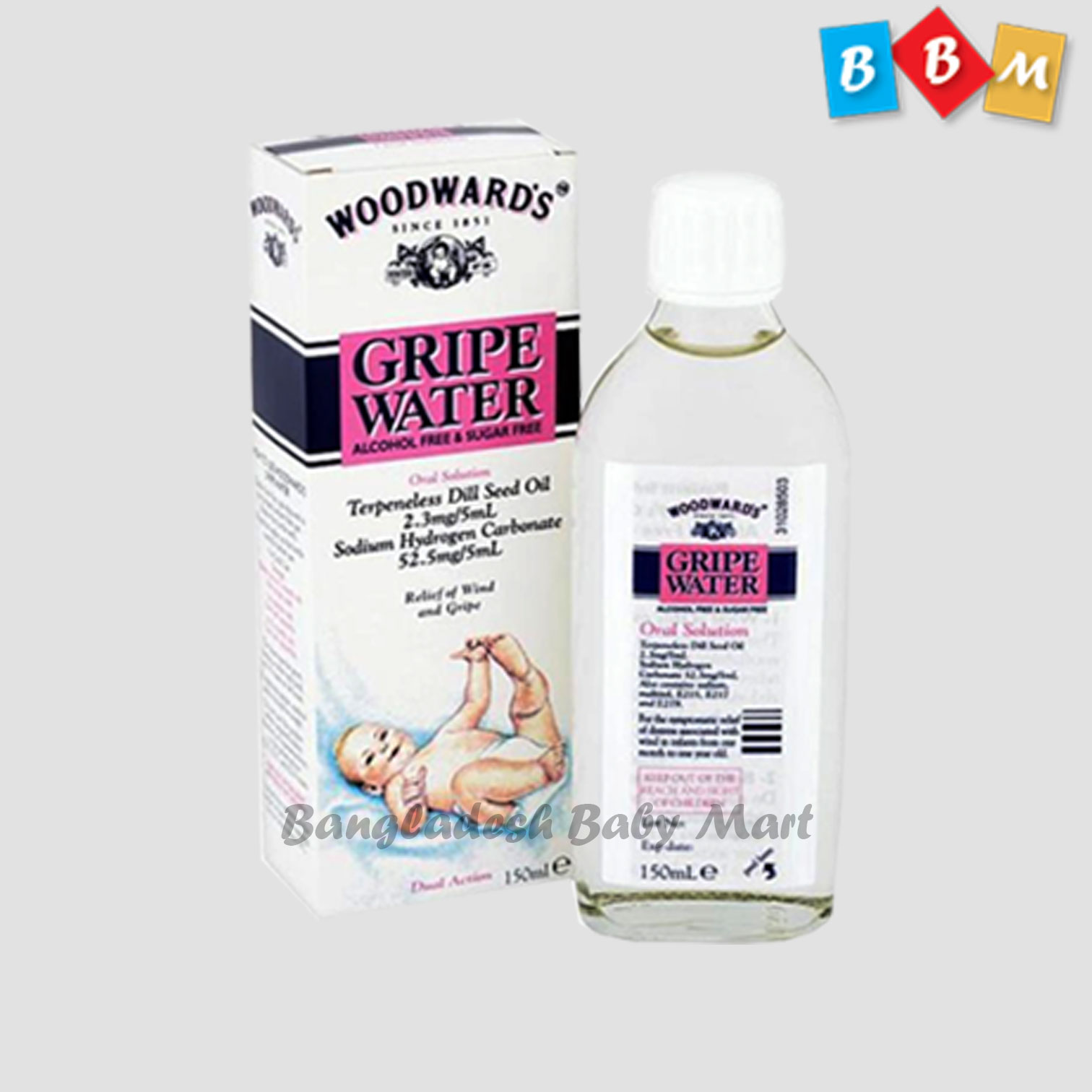 Woodwards Gripe Water Dual Action Relief of Wind and Gripe 150 ML