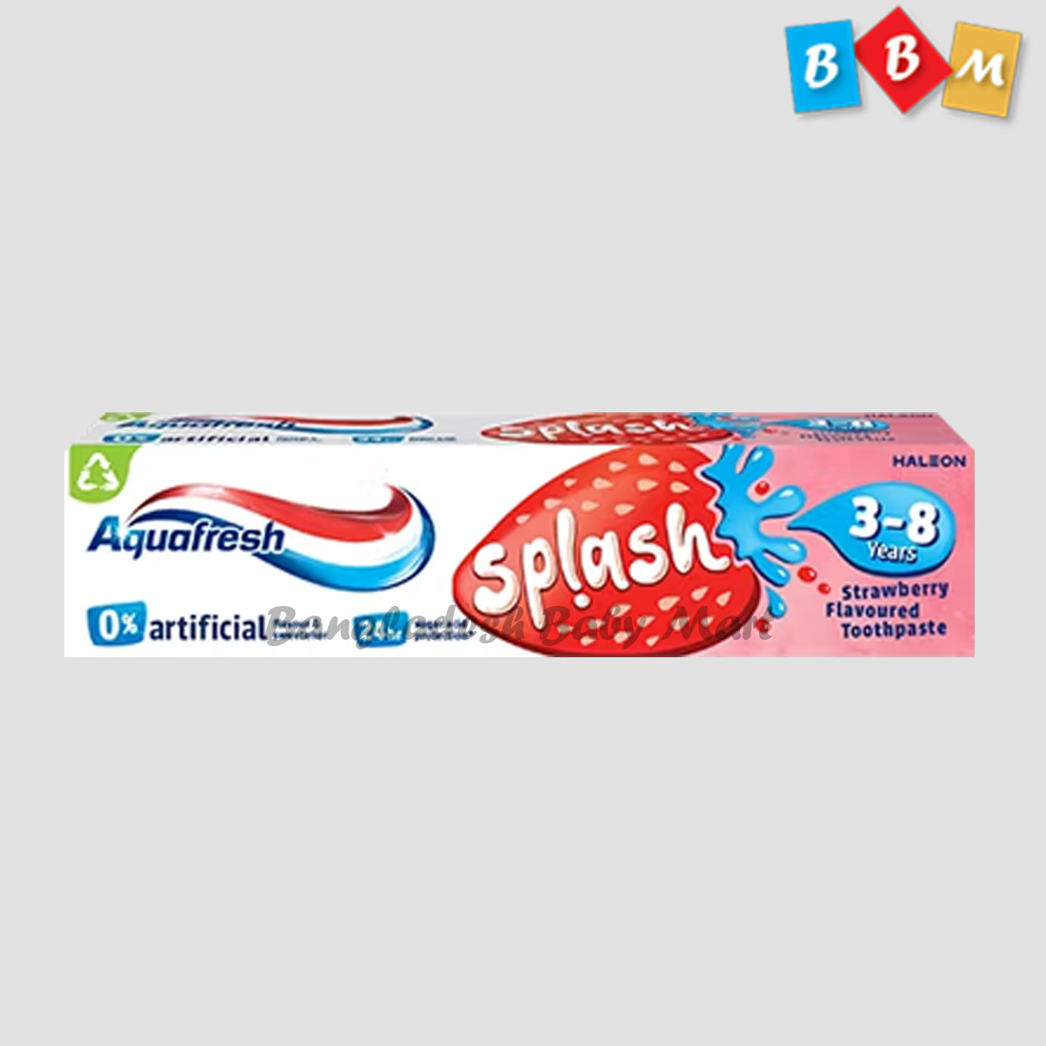Aquafresh Kids Toothpaste, Splash 3-8 years Strawberry & Mint Flavour 75ml