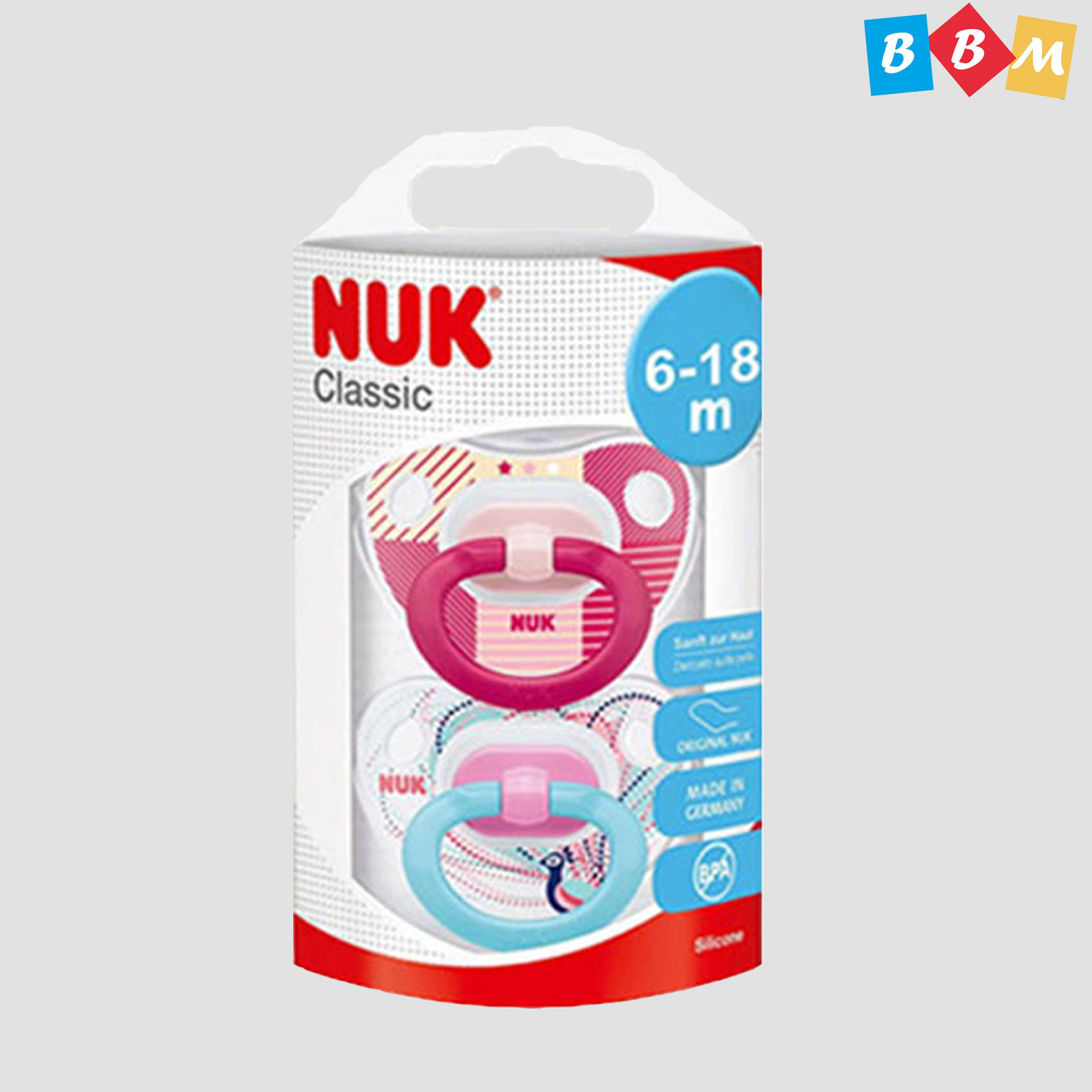 NUK® Classic Orthodontic Pacifiers, 6-18 months