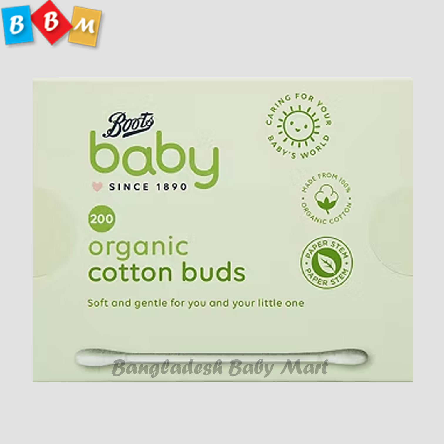Boots Baby Organic Cotton Buds 200s