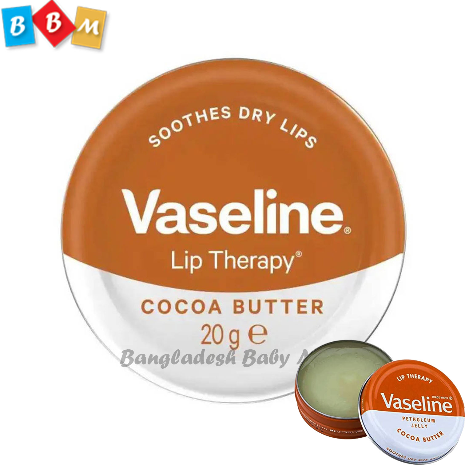 Vaseline Lip Therapy Cocoa Butter 20g